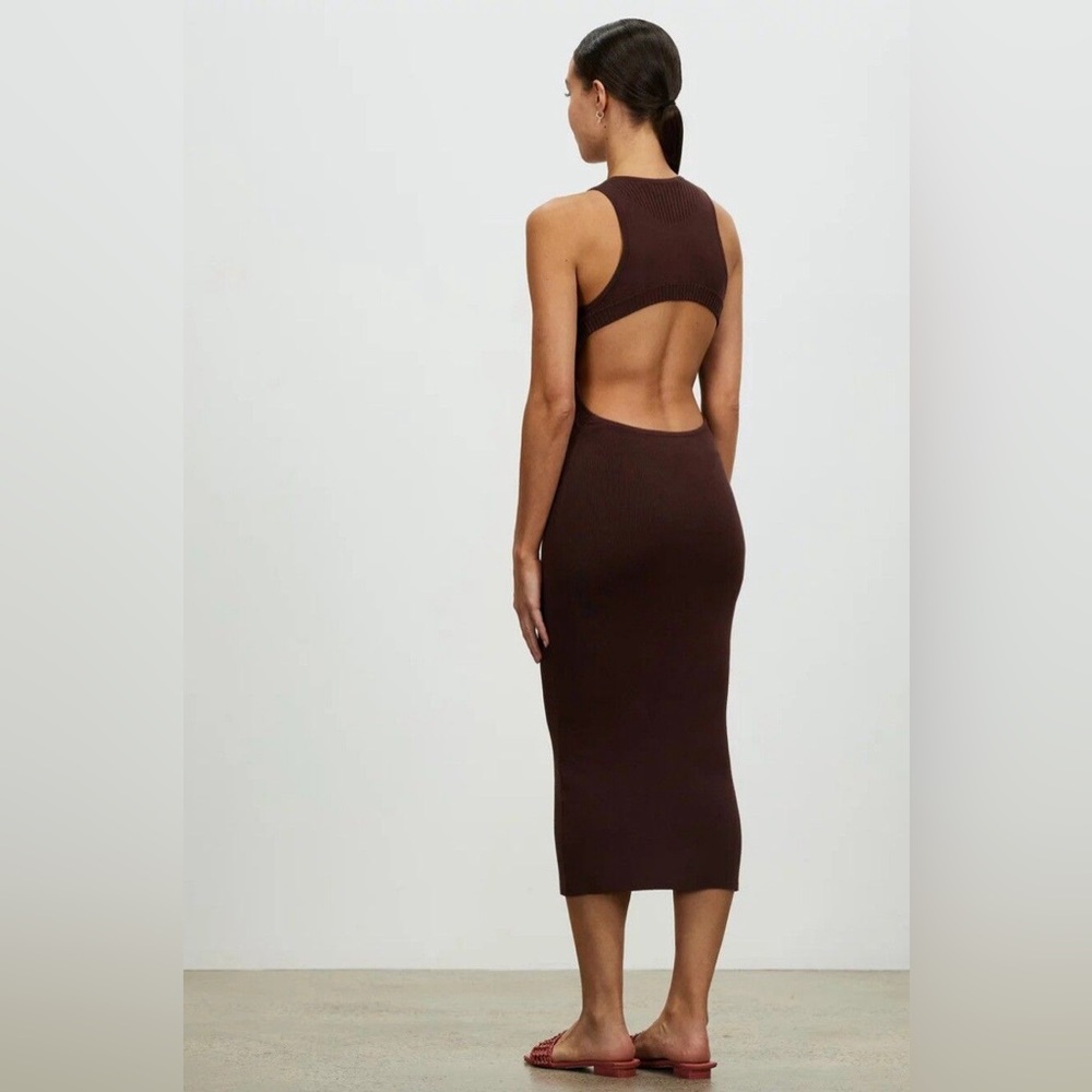 Lover Alora Knit Dress in Chocolate Brown - Picture 3 of 7